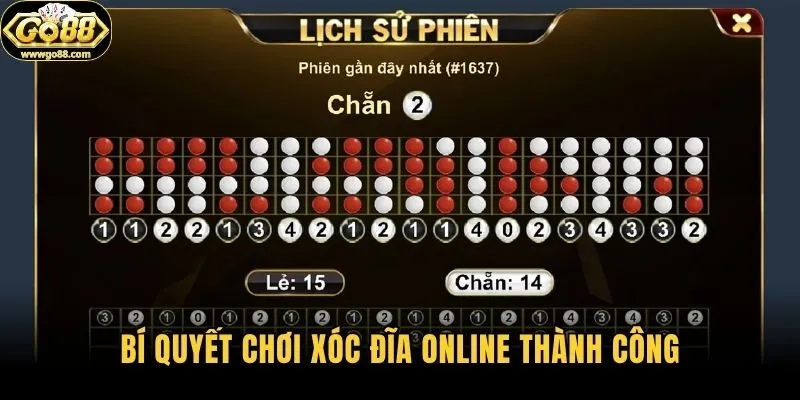 Bí quyết chơi xóc đĩa online thành công