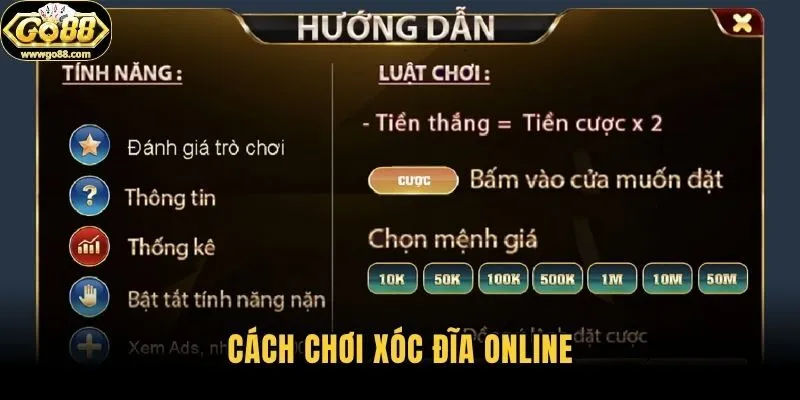 Cách chơi xóc đĩa online