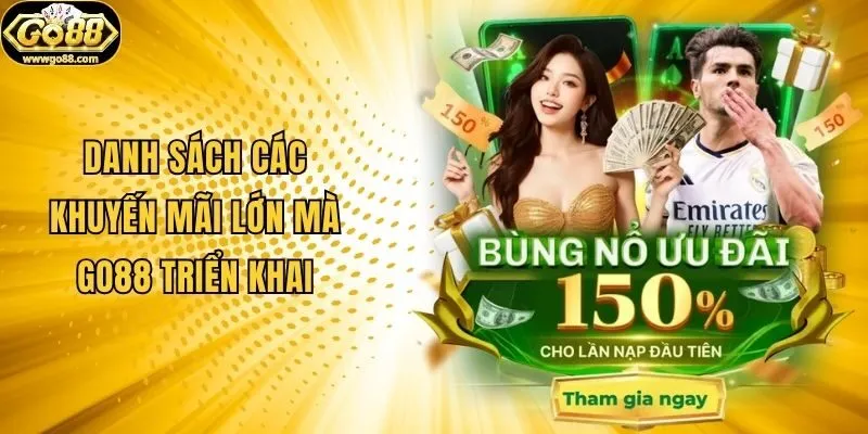 Danh sách các khuyến mãi lớn mà Go88 triển khai