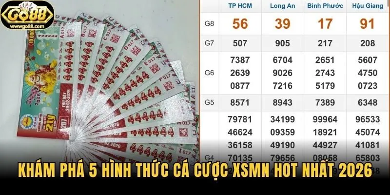 Khám phá 5 hình thức cá cược XSMN hot nhất 2026