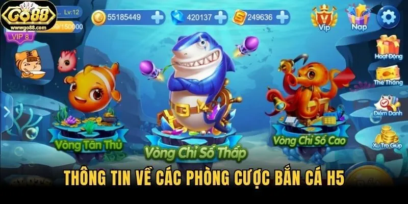 Thông tin về các phòng cược bắn cá H5
