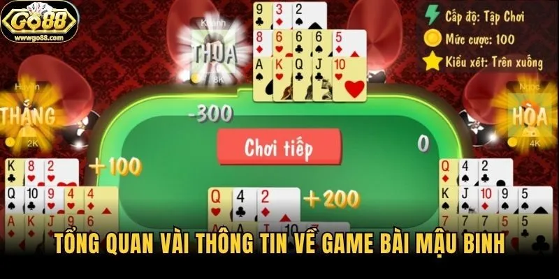 Tổng quan vài thông tin về game bài Mậu Binh